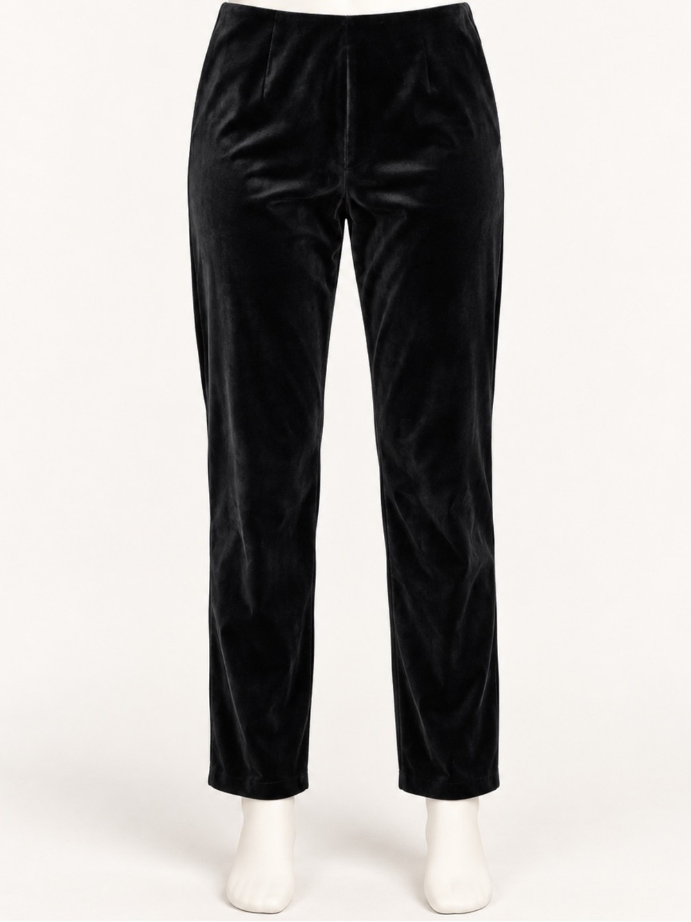 DAVIDE CENCI Italian Straight Leg Cigarette Velvet Trouser Dress Pants